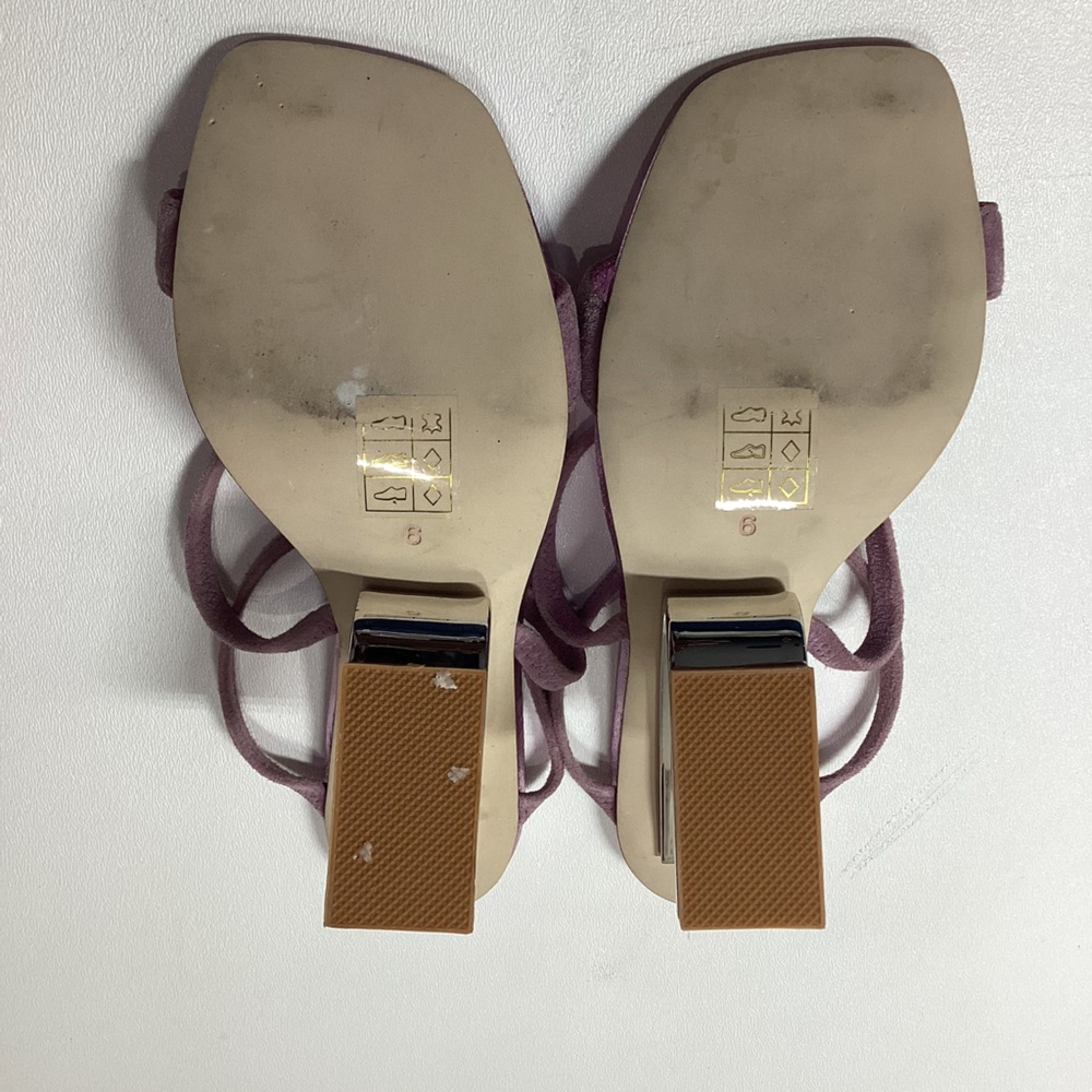 Jeffrey Campbell Geometric Sandal Pink  Suede Metallic - Picture 7 of 16